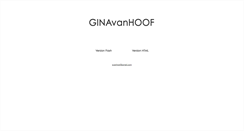 Desktop Screenshot of ginavanhoof.com
