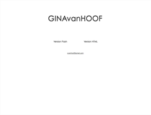 Tablet Screenshot of ginavanhoof.com
